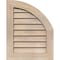 Ekena Millwork Quarter Round Top Right Non-Functional, Pine Gable Vent w/ Decorative Face Frame, 10"W x 20"H GVWQR10X2002SDUPI - alternate 1